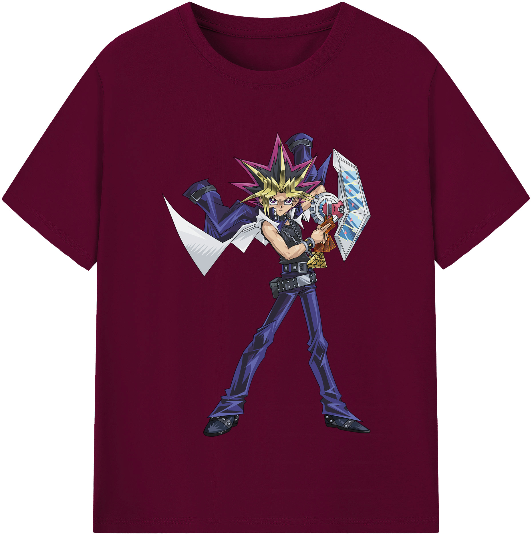 （画像用） 遊☆戯☆王 Yu-Gi-Oh! レディースカジュアルプリントTシャツ（綿100％）